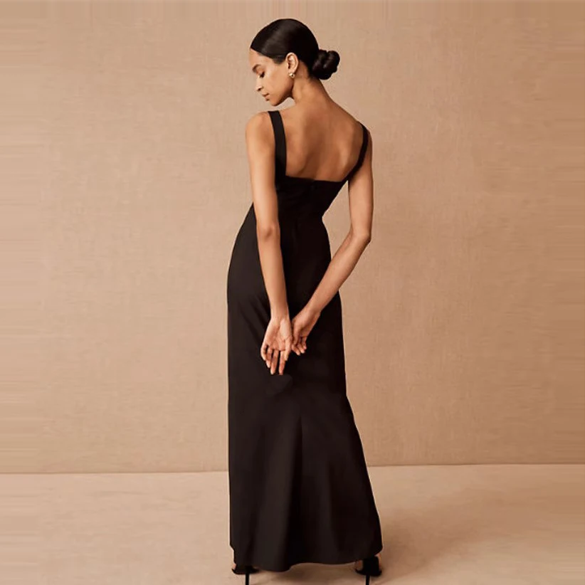 Mermaid halter Evening dress slit Women New Cocktail Party Dresses Maxi Long Dress Elegant Dress black custom plus size