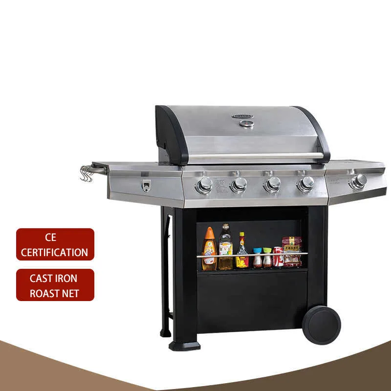 Good Quality Outdoor Gas Barbecue Stove Large Barbecue BBQ Stainless Steel Courtyard Villa  Liquefied Gas Barbecue Rack