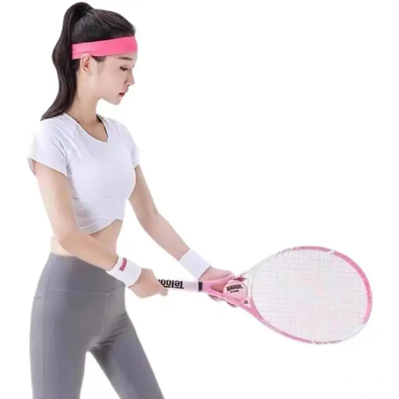 كرة تنس وردية مكونة من قطعتين/ كرة تنس معلبة للسيدات المبتدئين، كرة تنس مقاومة للاهتراء ومرونة عالية