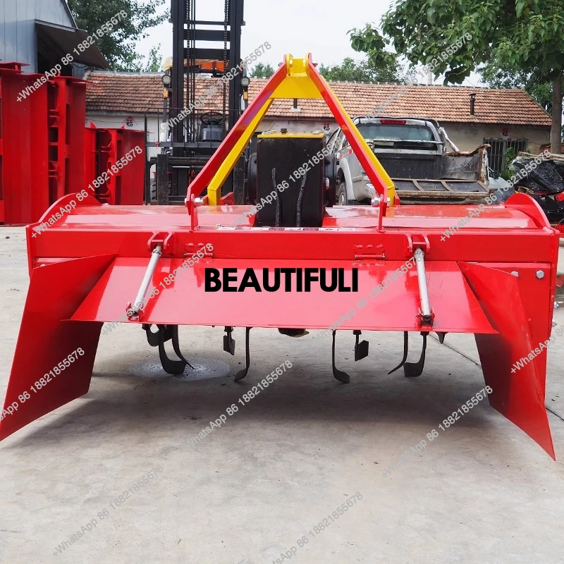ploughing ridge-raising machine Customized double ridge surface ditching four-wheel tractor with rear ridge-raising device