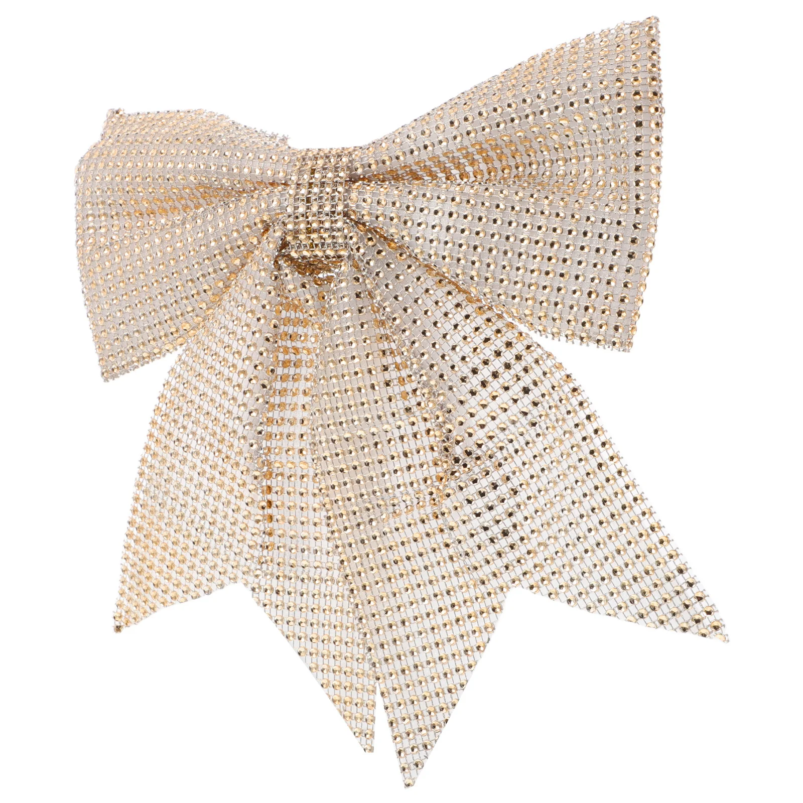 

Large Christmas Rhinestone Bow Elegant Hair Clip Ribbon Bow Decor for Holiday Tree DIY Crafts Sparkling Decoration