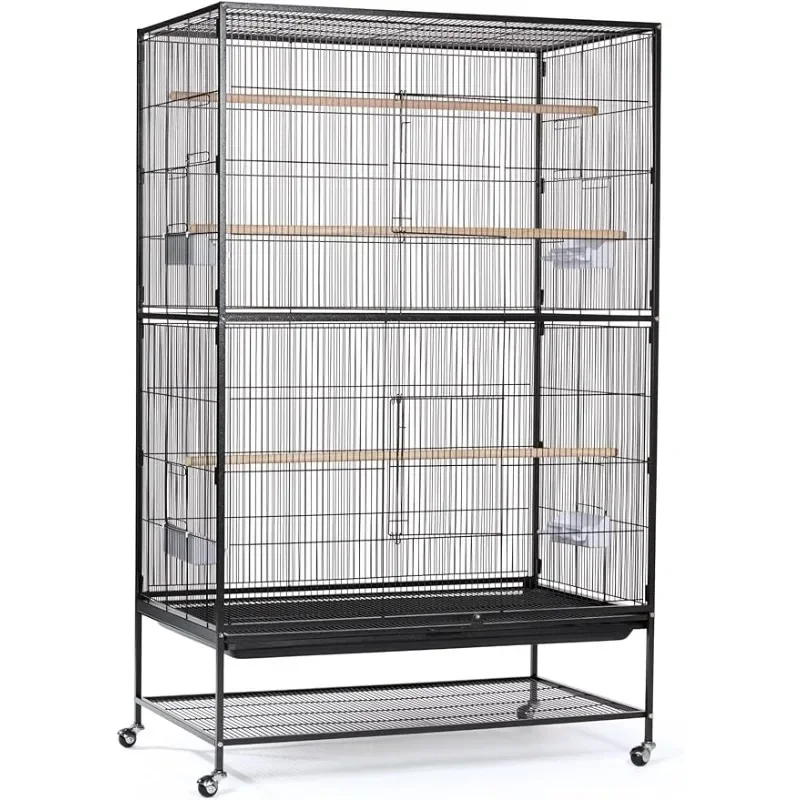 Pet Products Wrought Iron Flight Cage, Hammertone Black