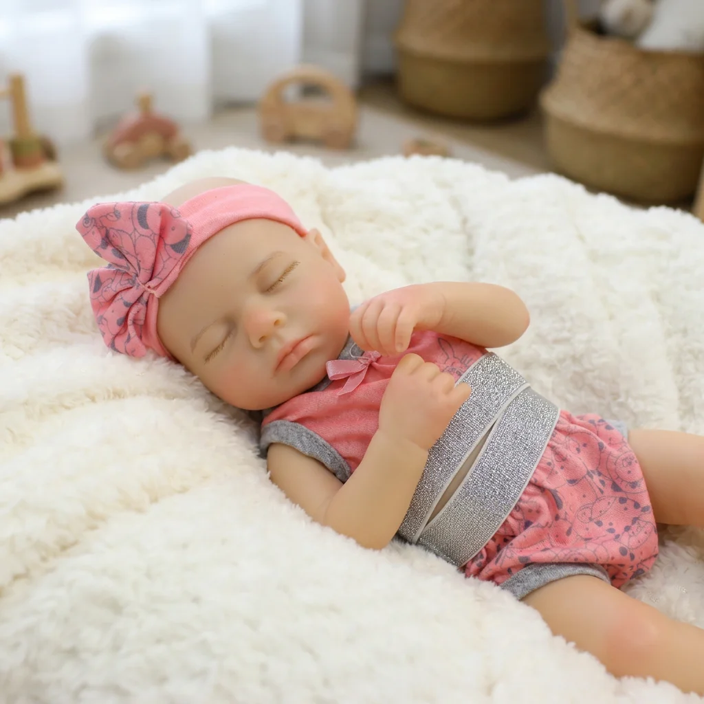13インチの全身シリコン製リボーンベビー人形「ルルー」。目を - Reborn Baby Doll Silicone Realistic のレビューと価格