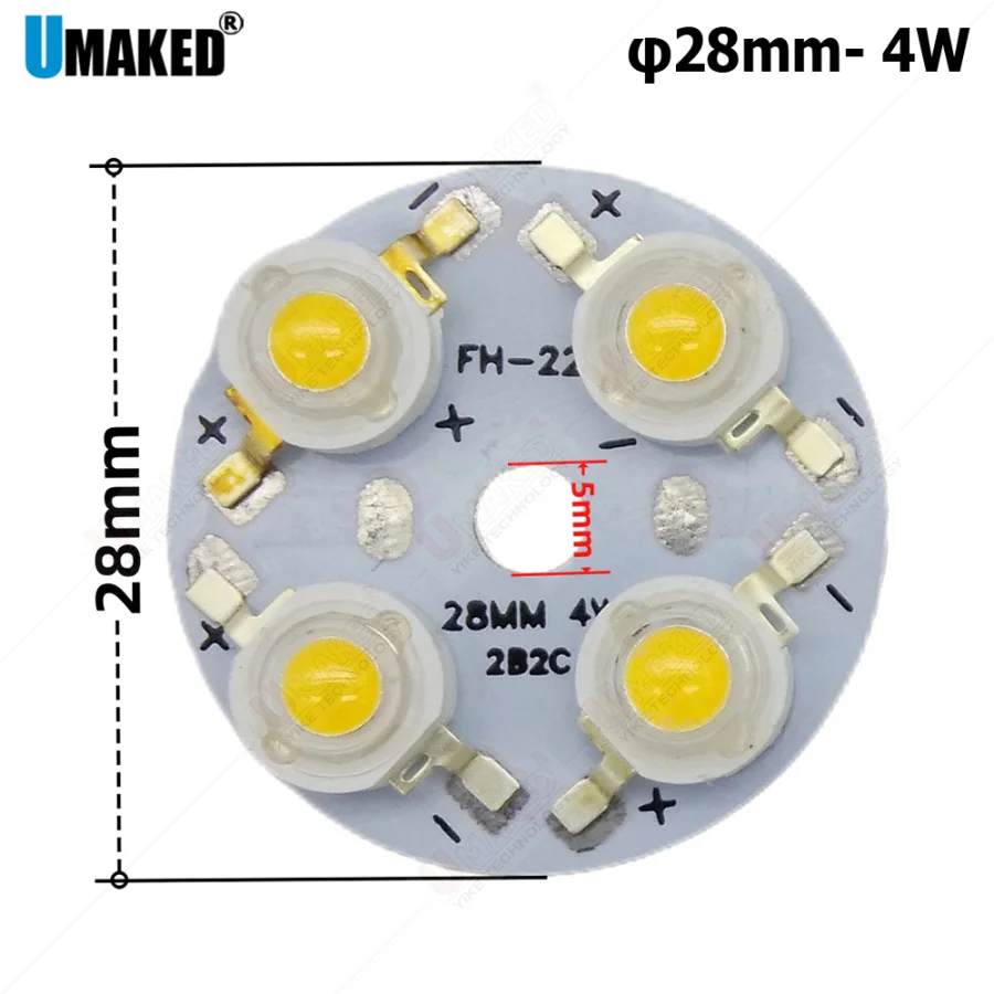 4W 28mm high power led bead, WW/NW/CW/R/G/B/Y LED chips beads, LED DIY lighting bead, led light source diy lamp source Chip