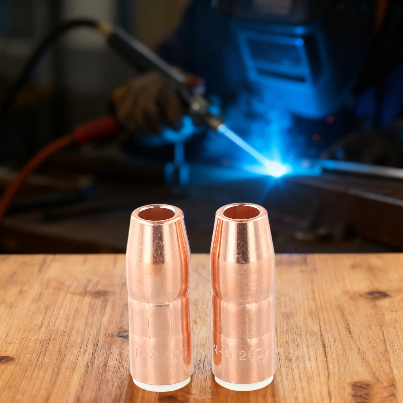 For Miller for mdx-250 For MIG welding nozzle N-M1200C with 1/2 inch orifice 2pcs pack copper nozzles providing performance