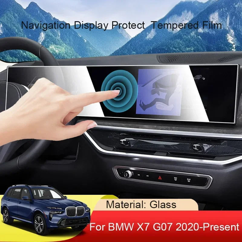 

Car GPS Navigation Screen Protect Tempered Film Auto Accessories For BMW X7 G07 2020-Present Dashboard Display Sticker