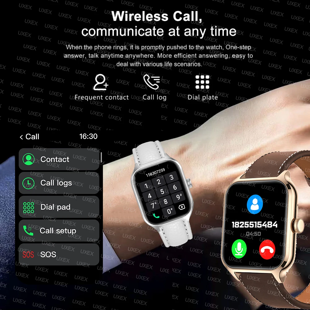 2.01 HD 전체 화면 Smartwatch 남자 글로벌 버전 블루투스 통화 회의 선물 사용자 정의 사진 건강 추적 프로 시계 스마트 여성