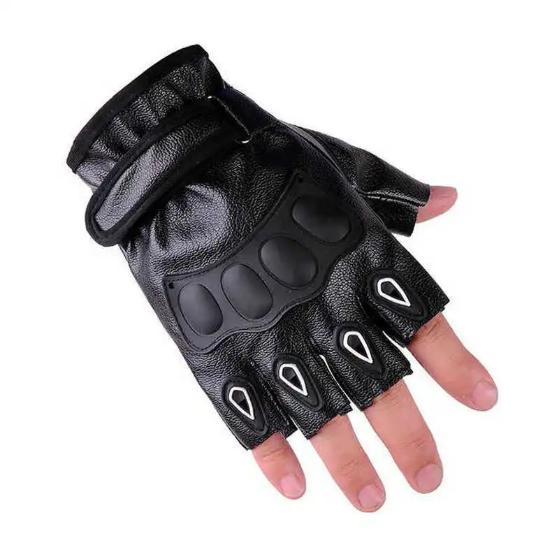 Guantes tácticos de medio dedo para montar, antideslizantes, para lucha, montañismo, escalada, protector solar al aire libre, guantes de Fitness