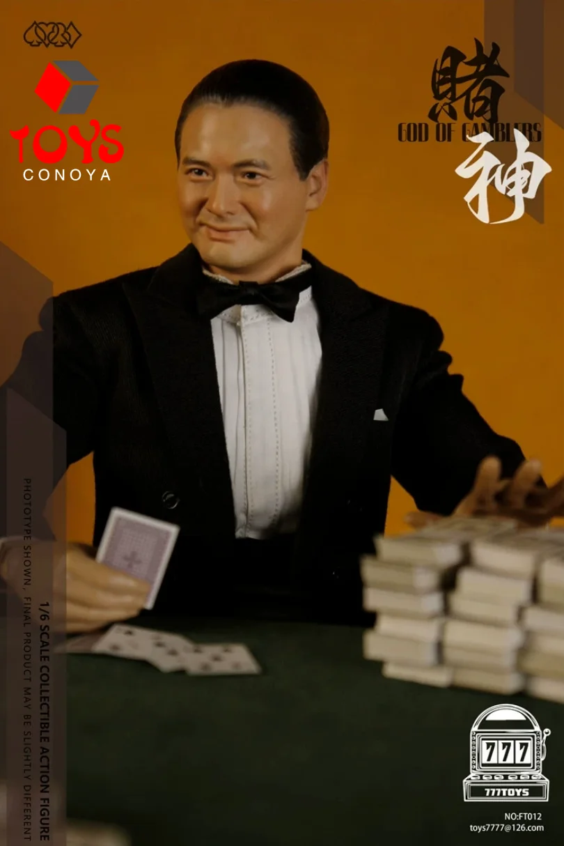 In Stock 777TOYS FT012 1/6 Gambling God Chow Yun Fat 12'' Male Soldier Figurine Model Full Set Collectible Toy In Stock