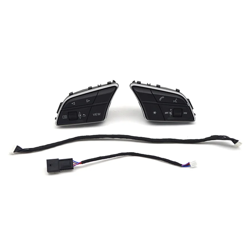 

8WD951523 Steering Wheel Multifunctional Button Set, Non-Heated, For A4 B9, A3 8Y-A67F