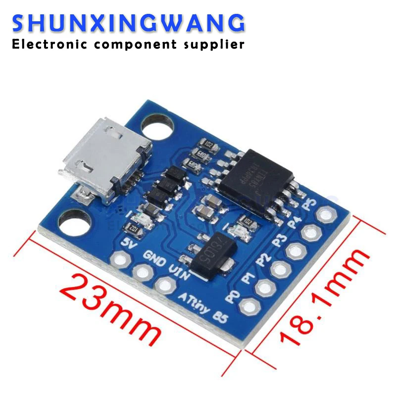 ATtiny ATtiny85 Digispark Kickstarter Micro USB Development Board Module For Arduino IIC I2C TWI SPI Microcontroller