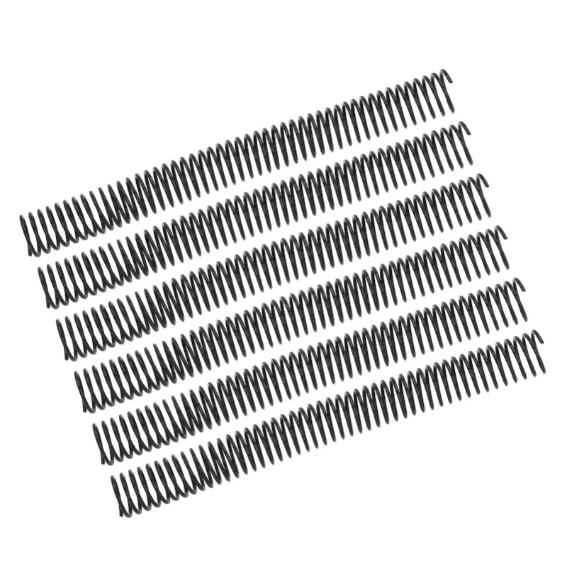 35PCS A4 Paper Binding Coils 25.4mm Diameter 48 Loops 4:1 Pitch Plastic Spiral Wire Spines 215 Sheets Capacity Black/White