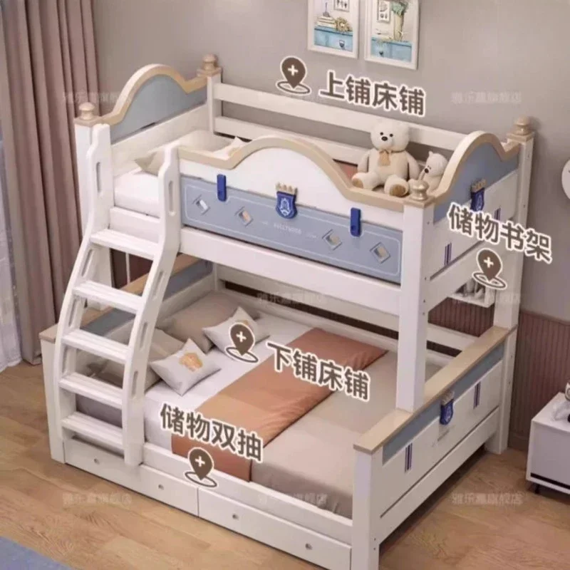 120x150 سنتيمتر الملكة حجم سرير بطابقين كامل الإطار الفاخرة مع مرتبة تخزين سرير أطفال علوي لحديثي الولادة كاما كاسال أثاث غرفة نوم #3