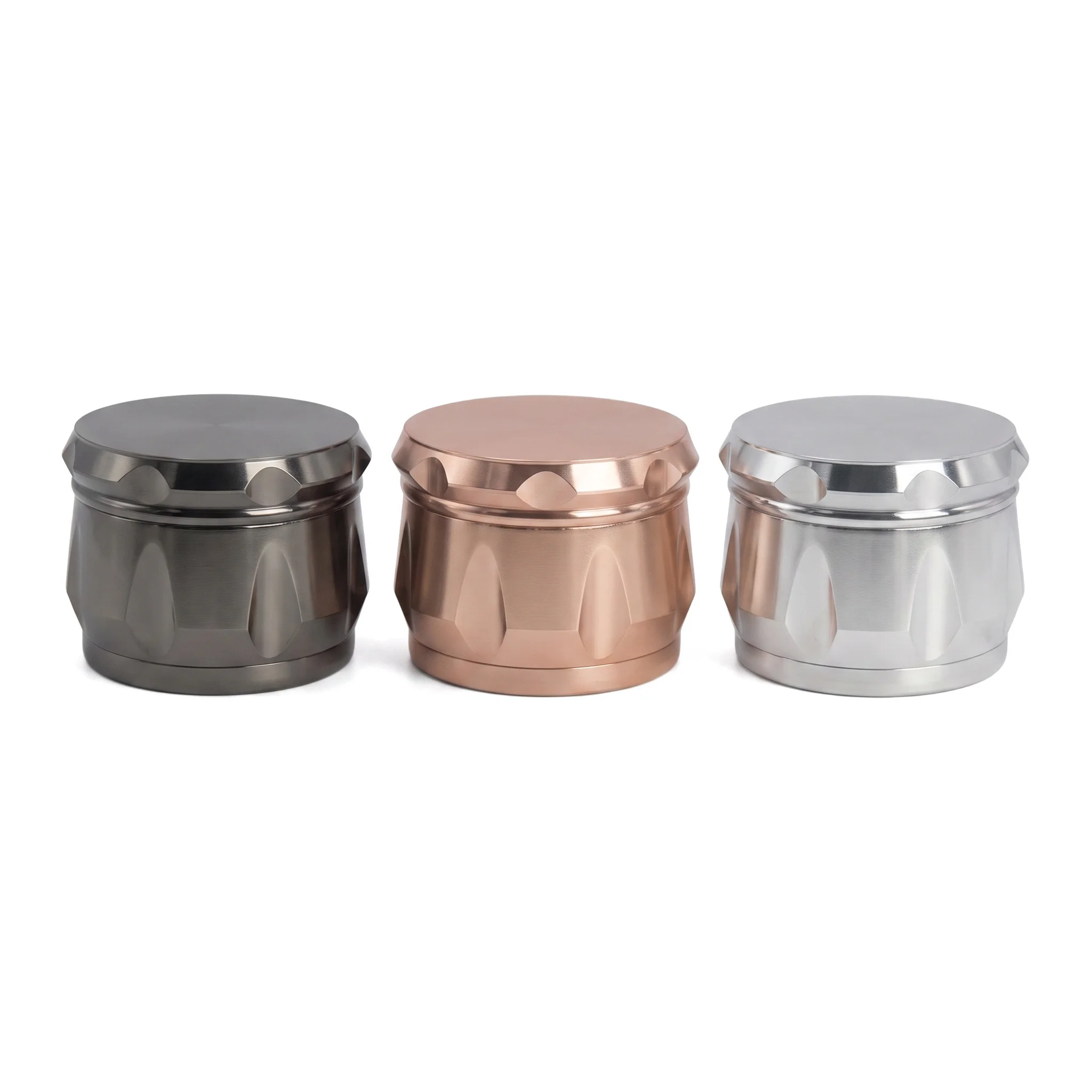 67mm Metal Herb Grinder Drum Shape Herb Grinder with Textured Grip Portable Spice Mill for Kitchen Home Travel and Outdoor Use