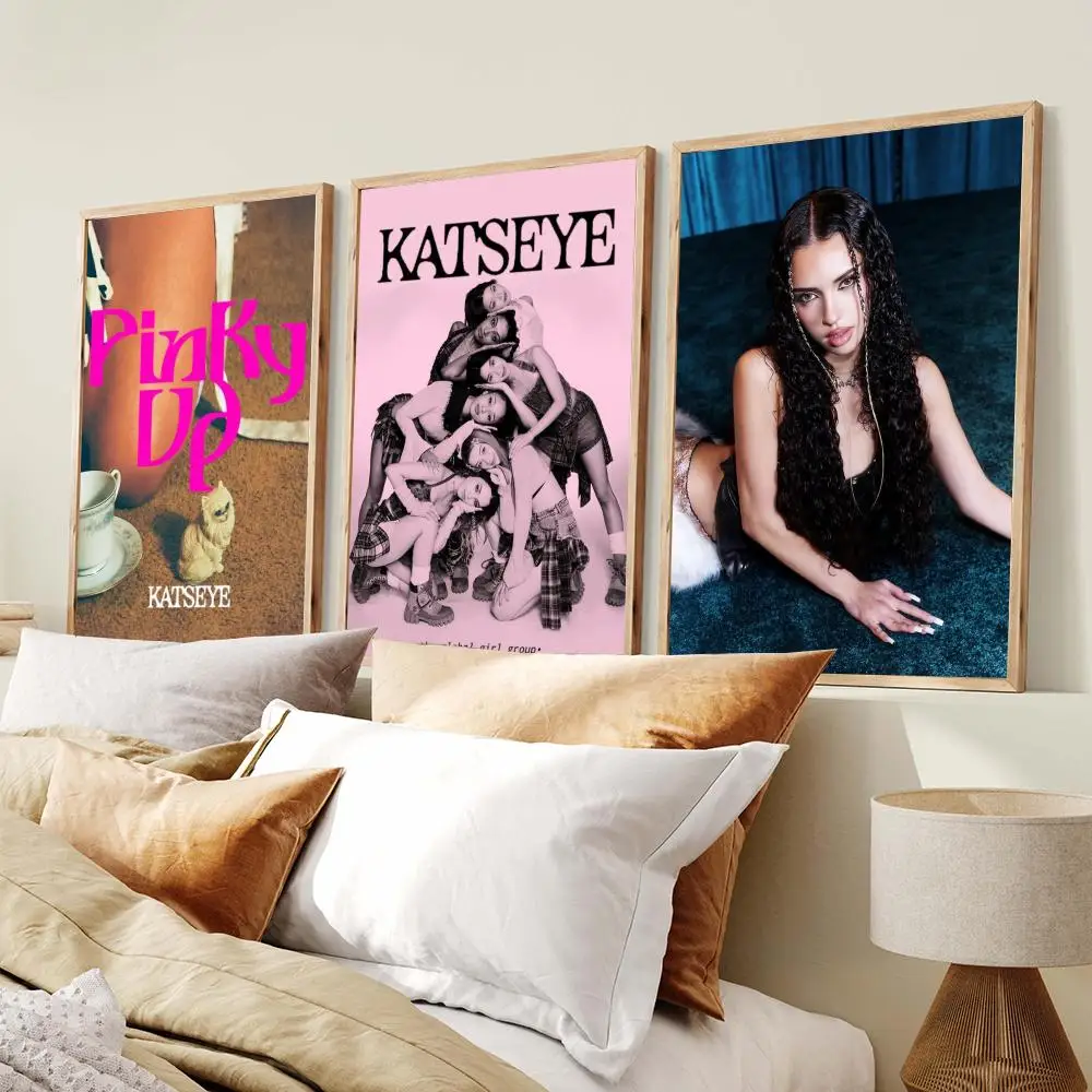 KPOP K-KATSEYE Poster Poster Minimalist Art Print Waterproof Poster for Home Office Bedroom Decor Aesthetic Gift - view 2