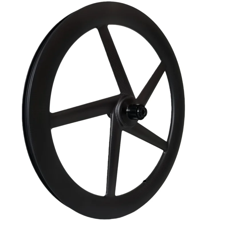 

QORA 20 Inch 406 Carbon Wheel 5 Spokes Wheels Birdy Folding Bicycle Rim/Disc Brake Clincher Rim 26mm Wide 40mm Deep
