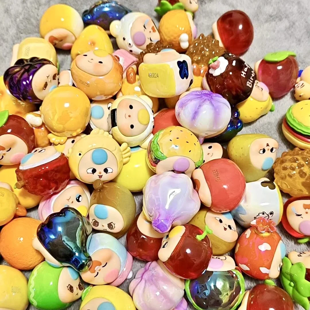 

Babythree Authentic Gourmet Ghost Miniature Blind Box Cute Bean Dolls Trendy Car Room Desktop Ornament For Toy Collectors