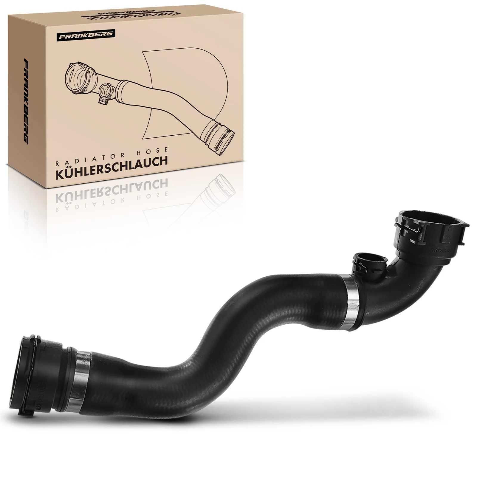 Frankberg 1x Kühlerschlauch Kühlwasserschlauch für BMW X3 E83 M54 2.5L 3.0L 2004-2006 11533400207