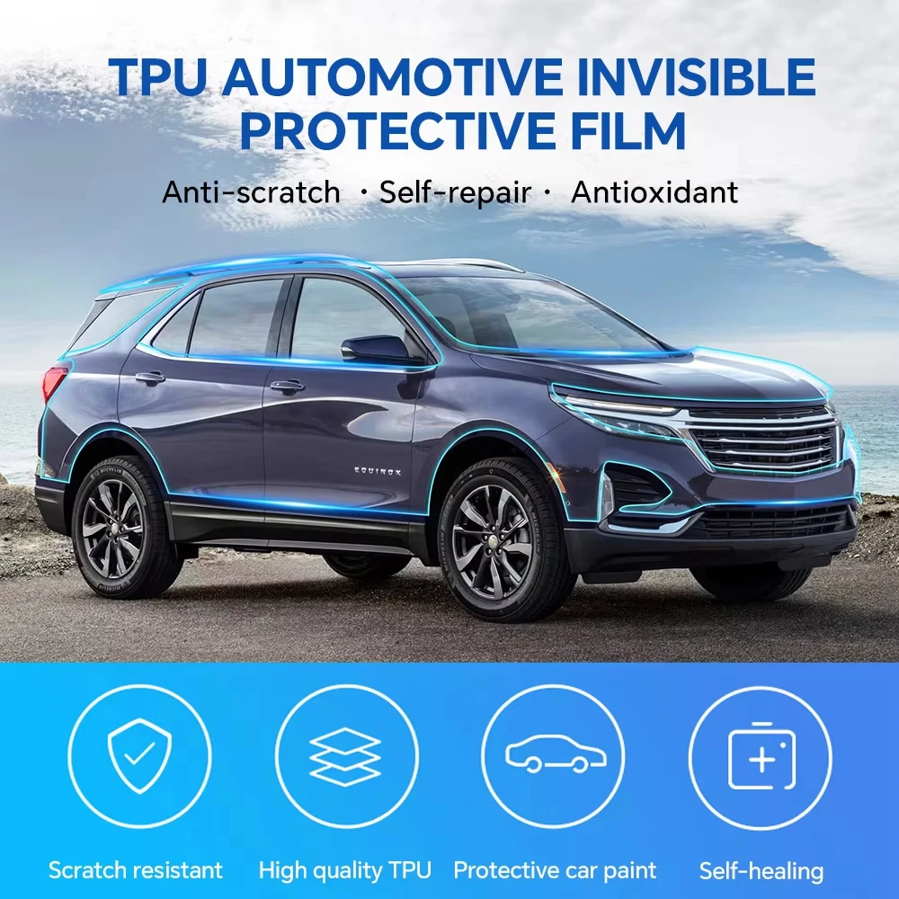 

For Chevrolet Equinox 2018-2021 TPU Paint Protection Film Self-Healing Clear Bra Pre-cut PPF Kit Car Body Anti-Scratch Resistant