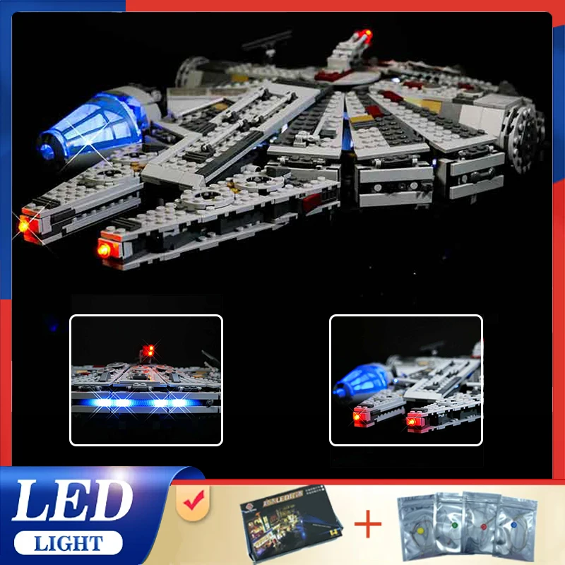 Advanced DIY Led Light Kit For Lego 75105 Millennium Falcon (Only Led Light,Without Blocks Model) High-Performance