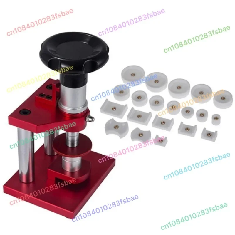 

Screw Type Precise Crystal Bezel Watch Back Case Cover Press Tool with 20 Dies Pressing Repair Tool for Watchmaker