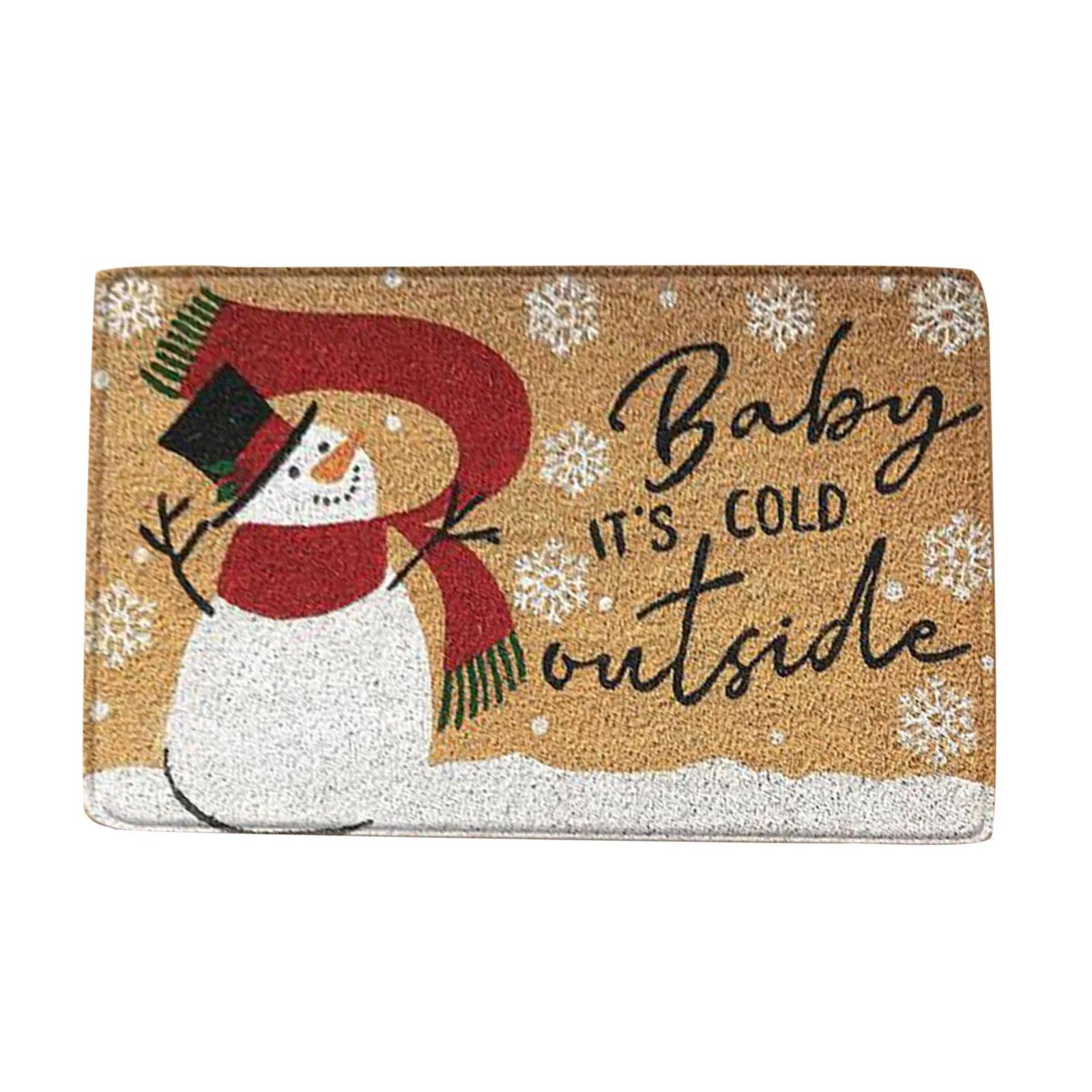 Christmas Decoration Floor Mat Entrance Door Bedroom Bath Toilet Anti Slip Mat Carpet 2024 Merry Christmas Navidad New Year Gift