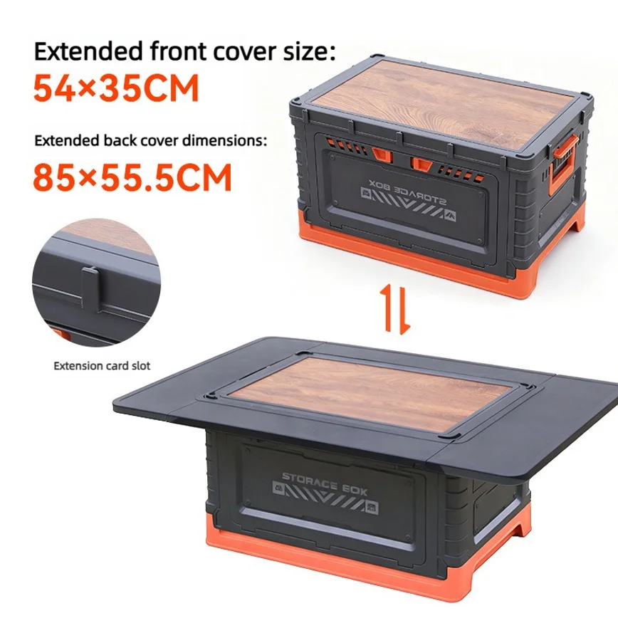 Foldable Car Trunk Storage Box - Outdoor Camping Table With Storage ulasan dan harga