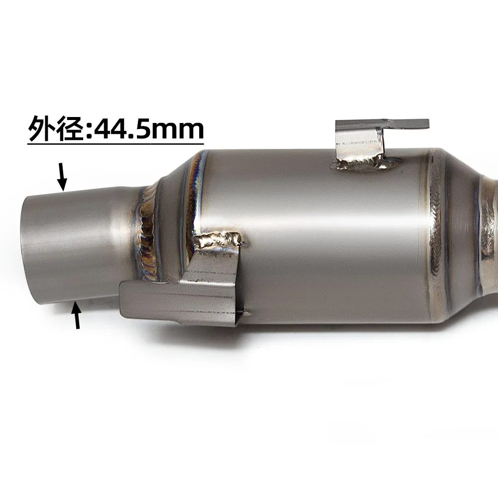 Tiger 850 900 Modified Titanium Alloy Honeycomb Back Pressure Drum Front Section, Can Be Connected To The Original Car Tail Sect