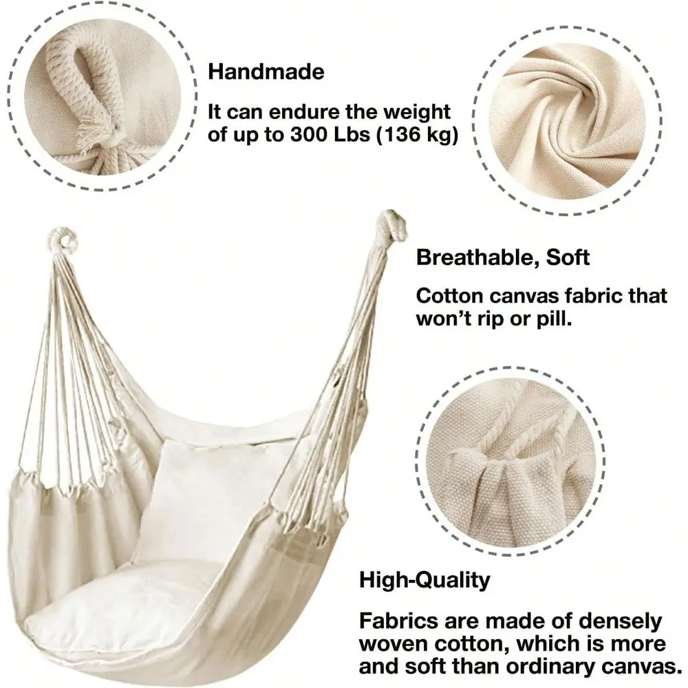 

Outdoor Hammock Chair, Canvas Hammock Chair, Indoor And Outdoor Hammock, Garden Furniture Hammock, Opp Sealed Bag