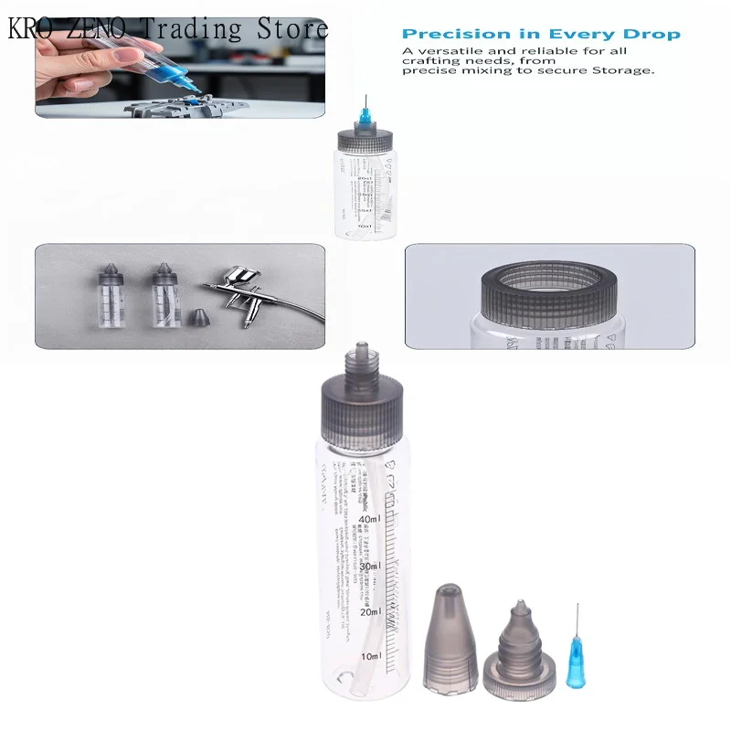 3Pcs/lot Plastic Paint Mixing Bottles Portable Painting Tools Parts Wash-Free Airbrush Accessories DIY Making Hobby Craft Tool