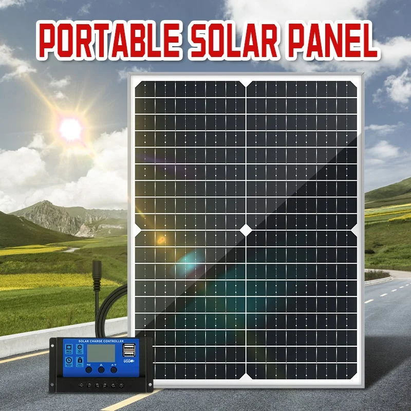 1000W Solar Panel Kit with 12V Controller, Suitable for off Grid Charging Systems for Cars, RVs, Yachts, and Outdoor Camping