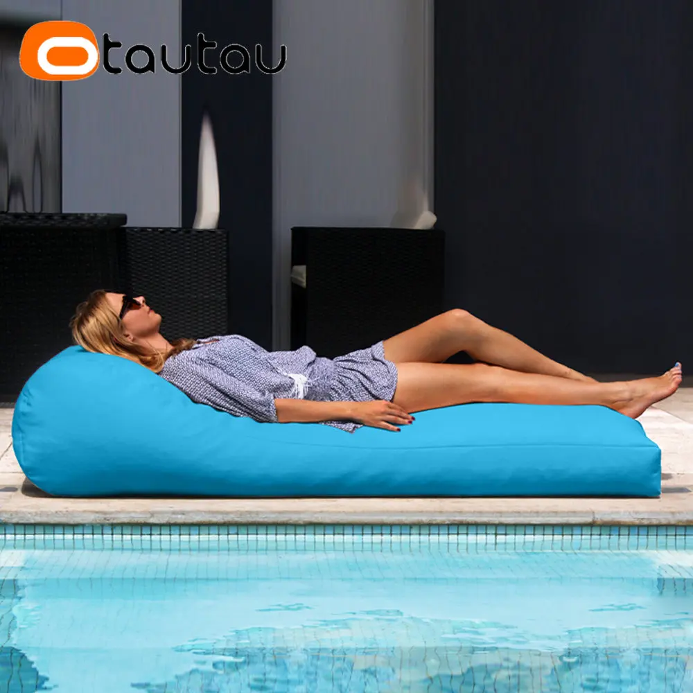 OTAUTAU Outdoor Bean Bag Lounger Cover Swim Pool Float Garden Pouf Beanbag Cover SF059【No Filler!Need Buy Filler Yourself!】 view 5