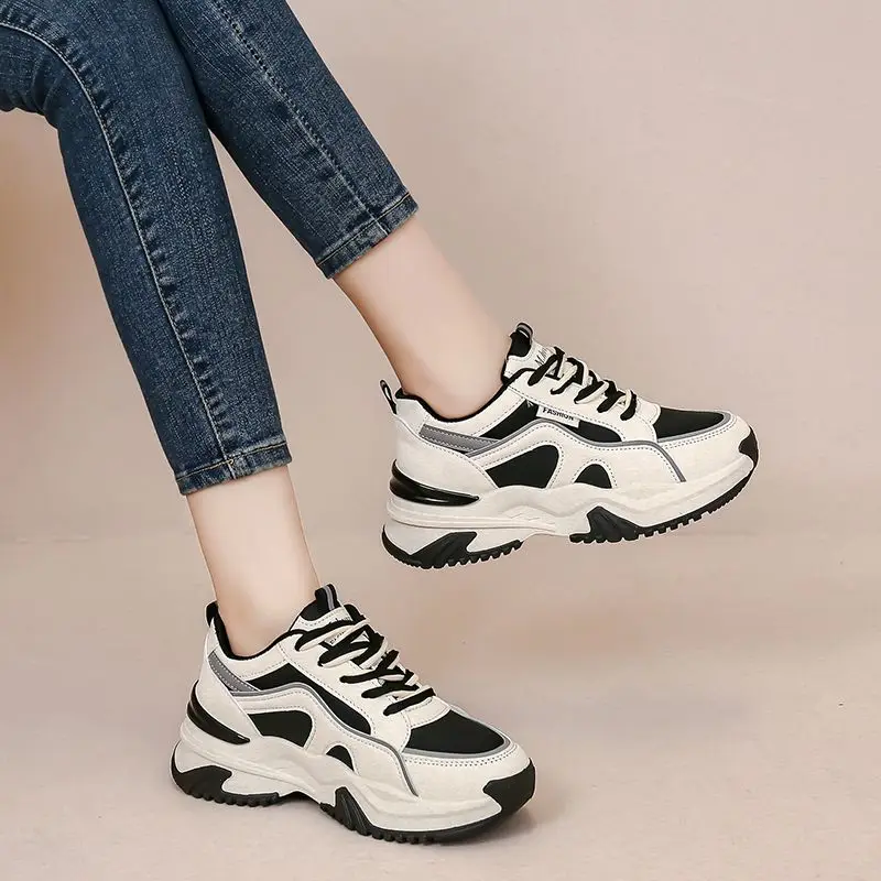 

Elevated Thick Sole Women's Sneakers Lightweight Comfort Running Shoes All Purpose Thick Bottom Sneakers for Women​