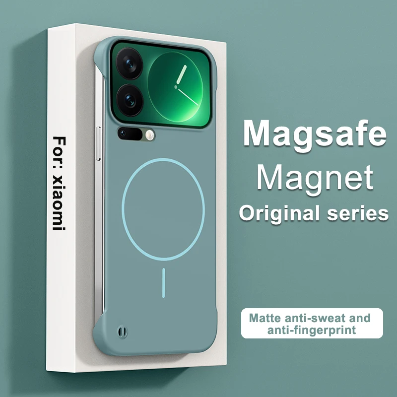 

Ultra Thin Frameless Magnetic Case For Xiaomi 17 17Pro Max Magsafe Hard PC Matte Cover For Xiaomi MI17 pro max Shell Bumper