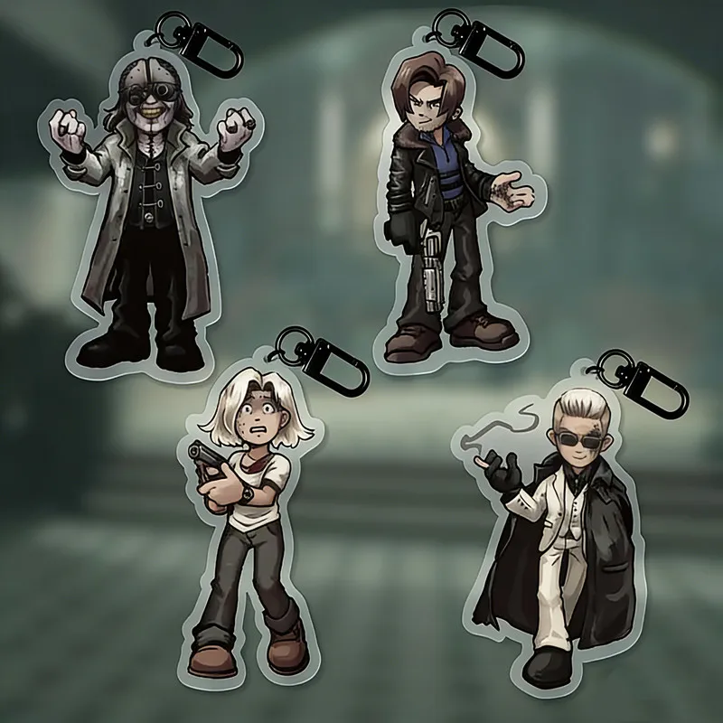 Evil Inspired Acrylic Charms: Leon, Grace & Victor | Perfect Holiday Gift for Gamers & Best Friends