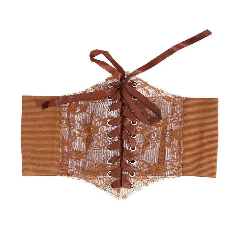 Modieuze tailleband dames korsetriem met veters, retrostijl voor dames, geschikt voor vrijetijdskleding en speciale gelegenheden