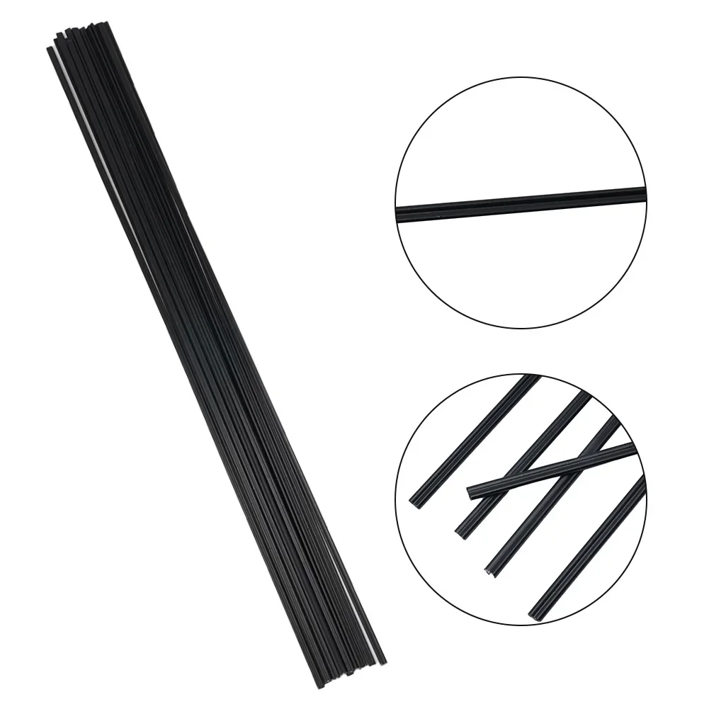 15pcs/Set 15 Packs 15 X Plastic Welding Rods Welding Rods ABS Anti-alkali Black Electrode For Battery Car's Shell
