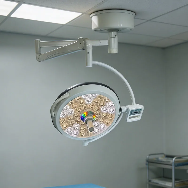 Efficient LED Ceiling Single Head Surgical Light Shadowless Lamp for Hospital  Operating Room
