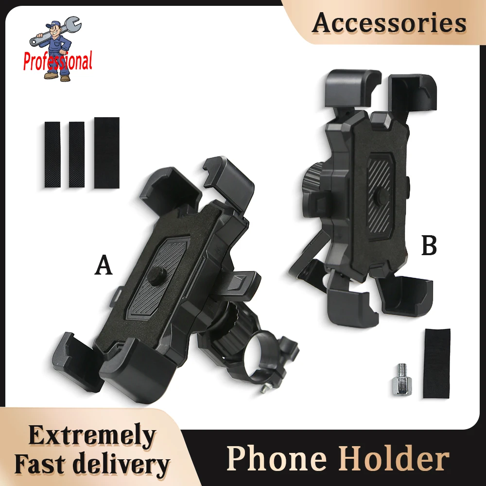 

360 Degrees Rotatable Electric Bicycle Phone Holder for iPhone Riding MTB Bike Moto Motorcycle Stand Bracket Non-slip Cycling