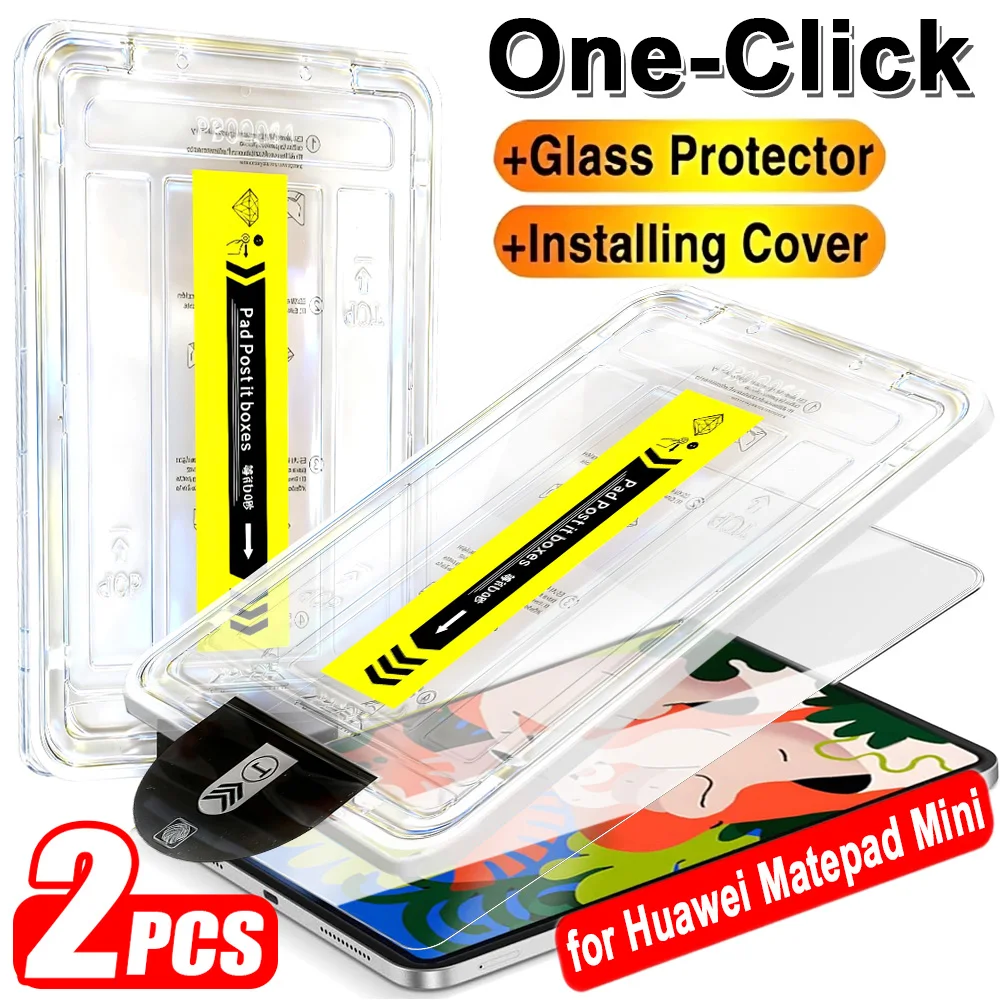 

Tempered Glass with Auto-alignment Installation Kit Screen Protector for Huawei Matepad Mini HD 9H Anti-scratch Protective Films