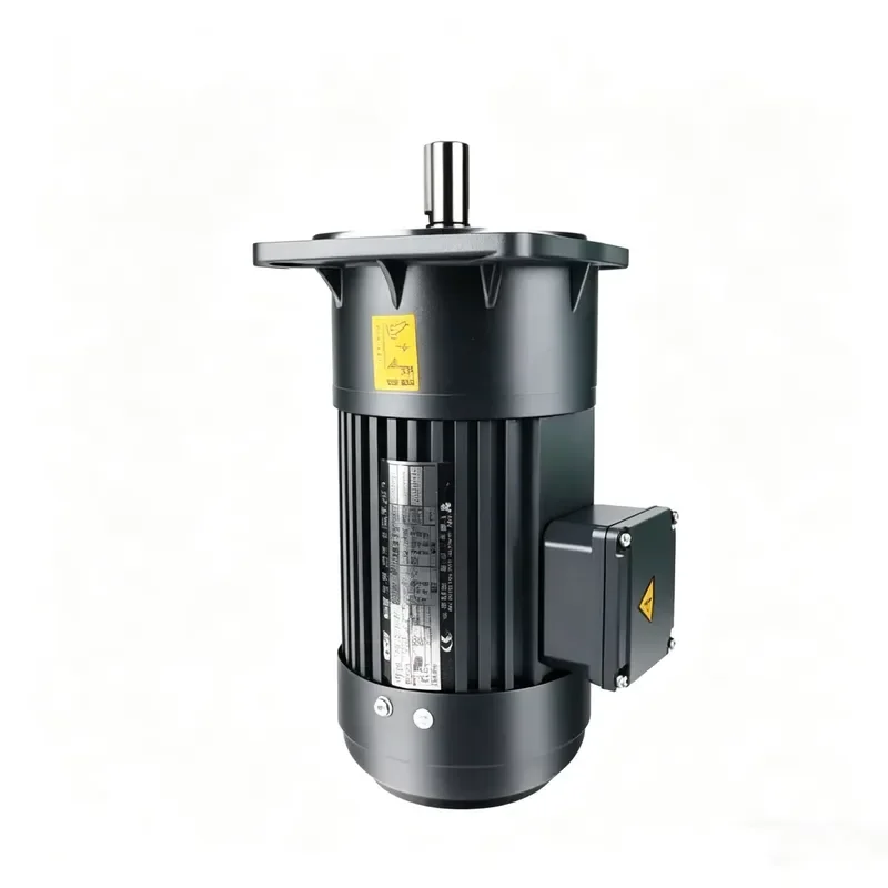 100W 3 Phase AC Gear Motor 208-240V 50Hz Small Aluminum Alloy Body IP54 Waterproof Flange Mount for Feed Conveying System