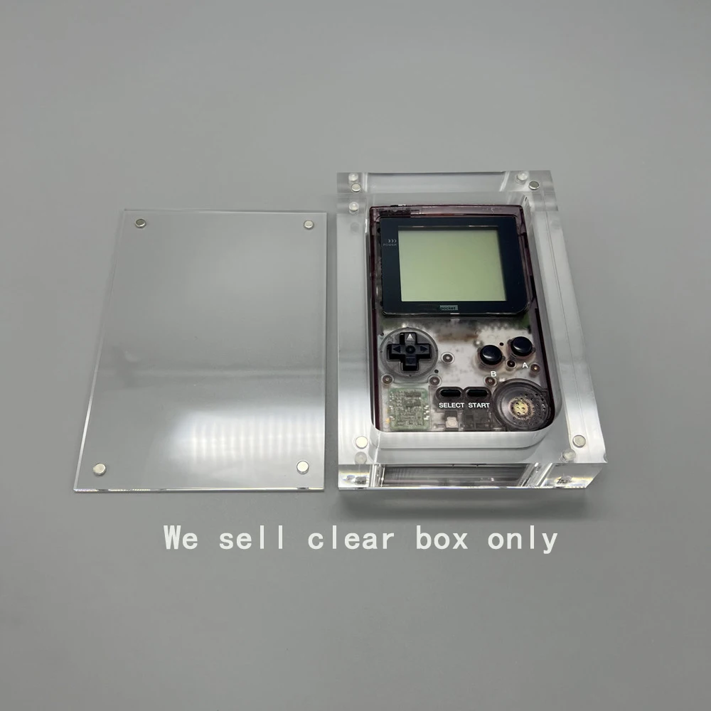 صندوق أكريليك مغناطيسي للتخزين الشفاف لغطاء وحدة التحكم في الألعاب GBP صندوق عرض حامل ملحقات الألعاب