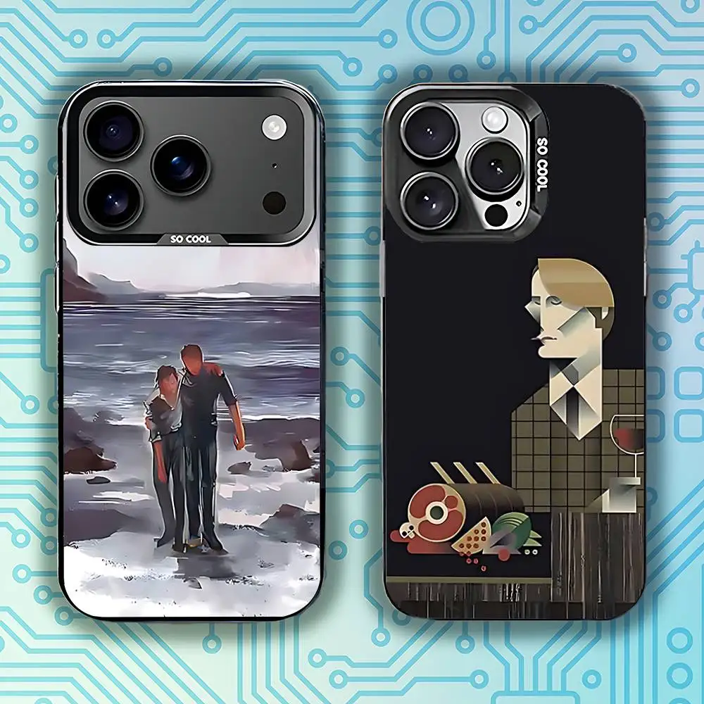 

Will Graham H-Hannibal Phone Case For iPhone 17,16,15,14,13,12,11,Pro,Max,Plus,E,Air,Mini Black Tpu Cover