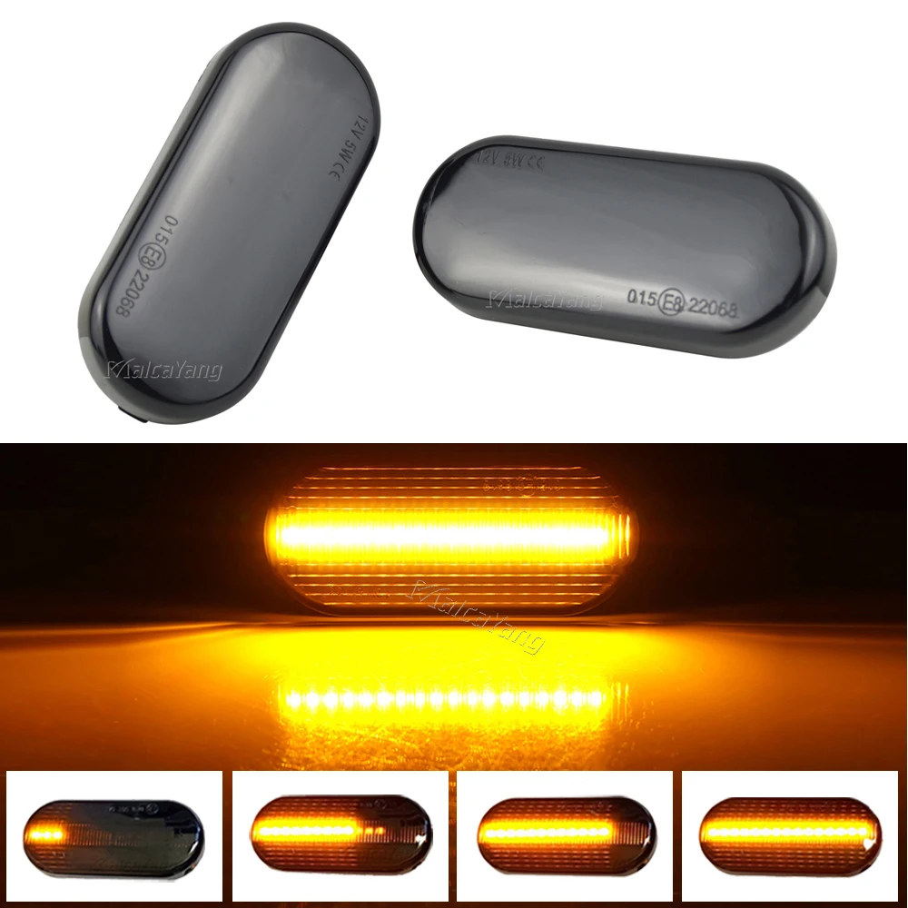 1 paar Dynamische Fließende LED Seite Marker Blinker Licht Für VW Transporter T5 Polo Golf 3 4 Passat B5 Sharan lupo Bora Multivan