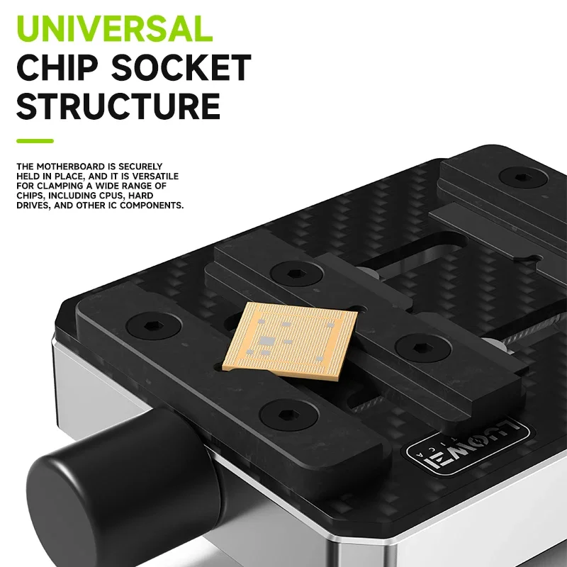 LUOWEI LW-AP03 Universal Carbon Fiber Chip Repair Fixture for Mobile Phone High Temperature Resistance Motherboard Fix Clamp