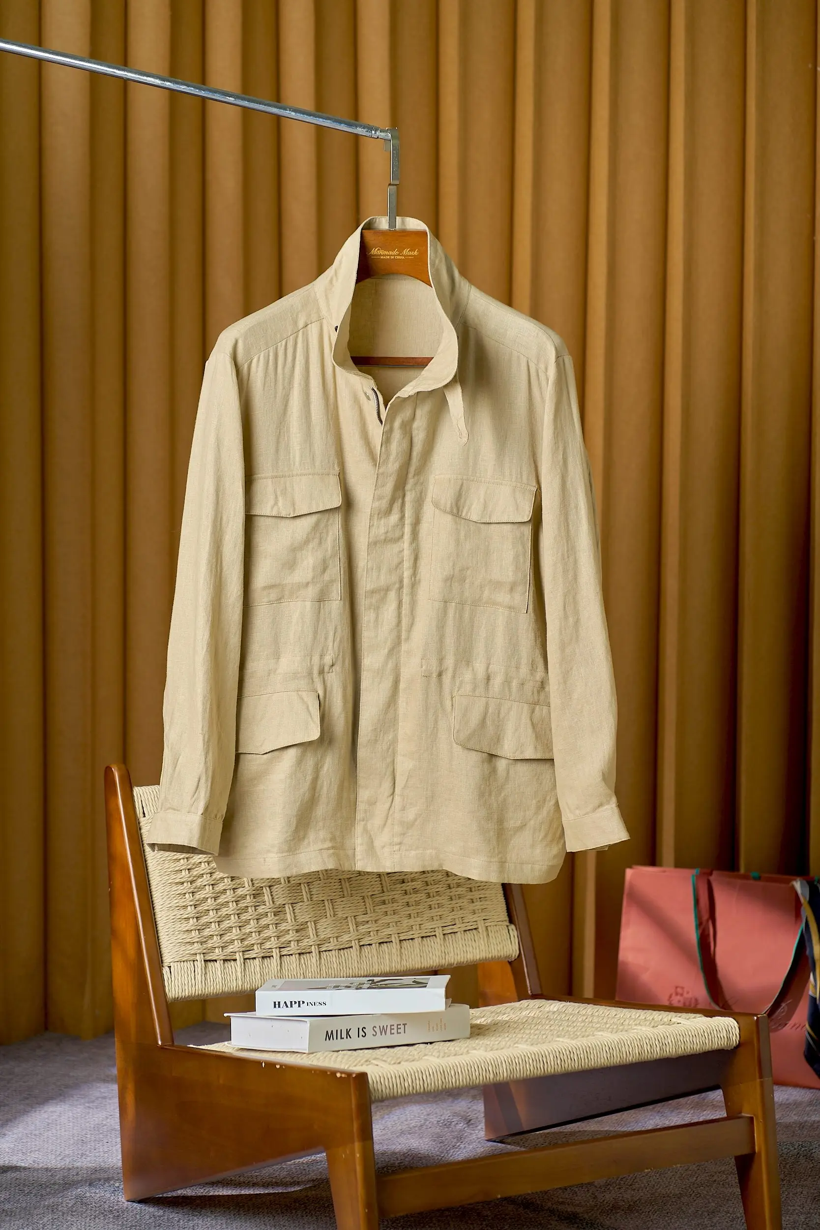 

LP Italian 25ss100% Linen Outdoor Hunting Jacket