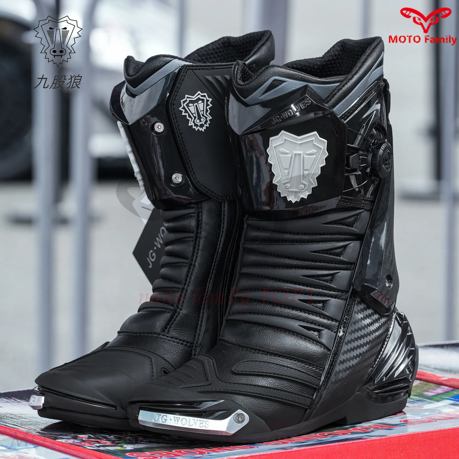 أحذية ركوب الدراجات النارية لل - مراجعة Motorcycle Boots Waterproof Riding وسعره