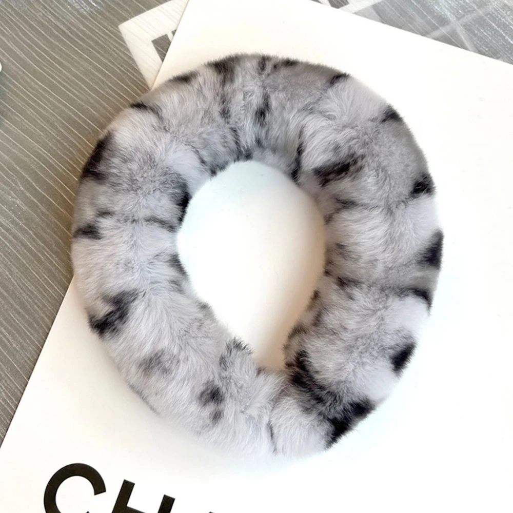 

Hot Sale Women Luxury winter 100% Real Rex Rabbit Fur Headbands Quality Real Fur Hair Band Lady Fashion Hair Hoop Furry Gift