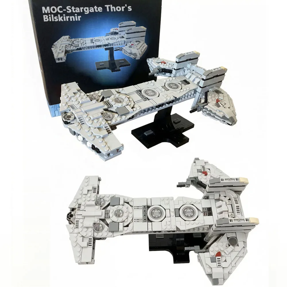 NEW 685PCS MOC Stargate SG-1 the Thor's Bilskirnir Sapceship Building Blocks Kit Starcruiser DIY Bricks Set Model Toys Gifts