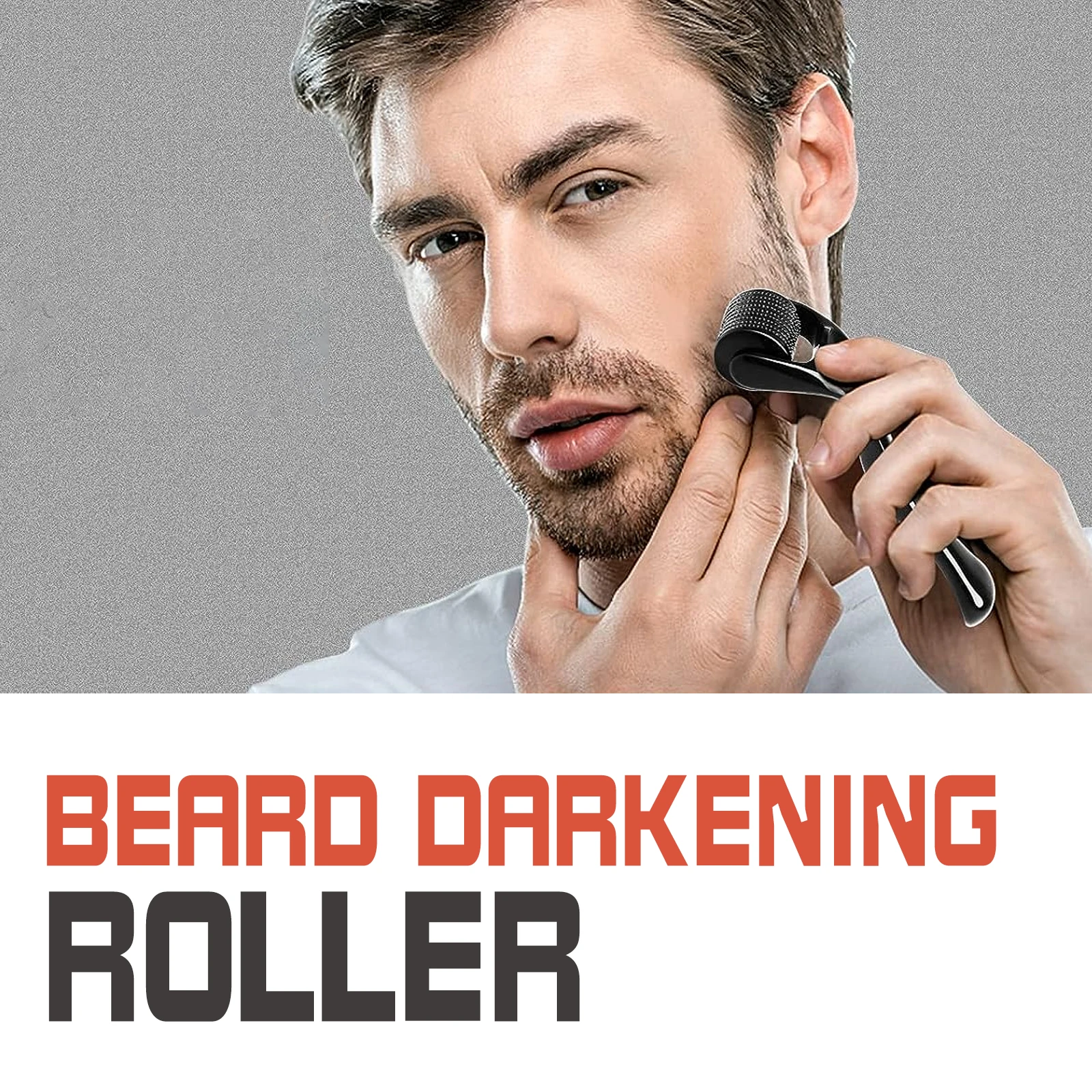 Beard Thickening Roller - Men's Intensive Root Strengthening, Nourishing & Shine Enhancing Beard Growth Comb Serum image 2